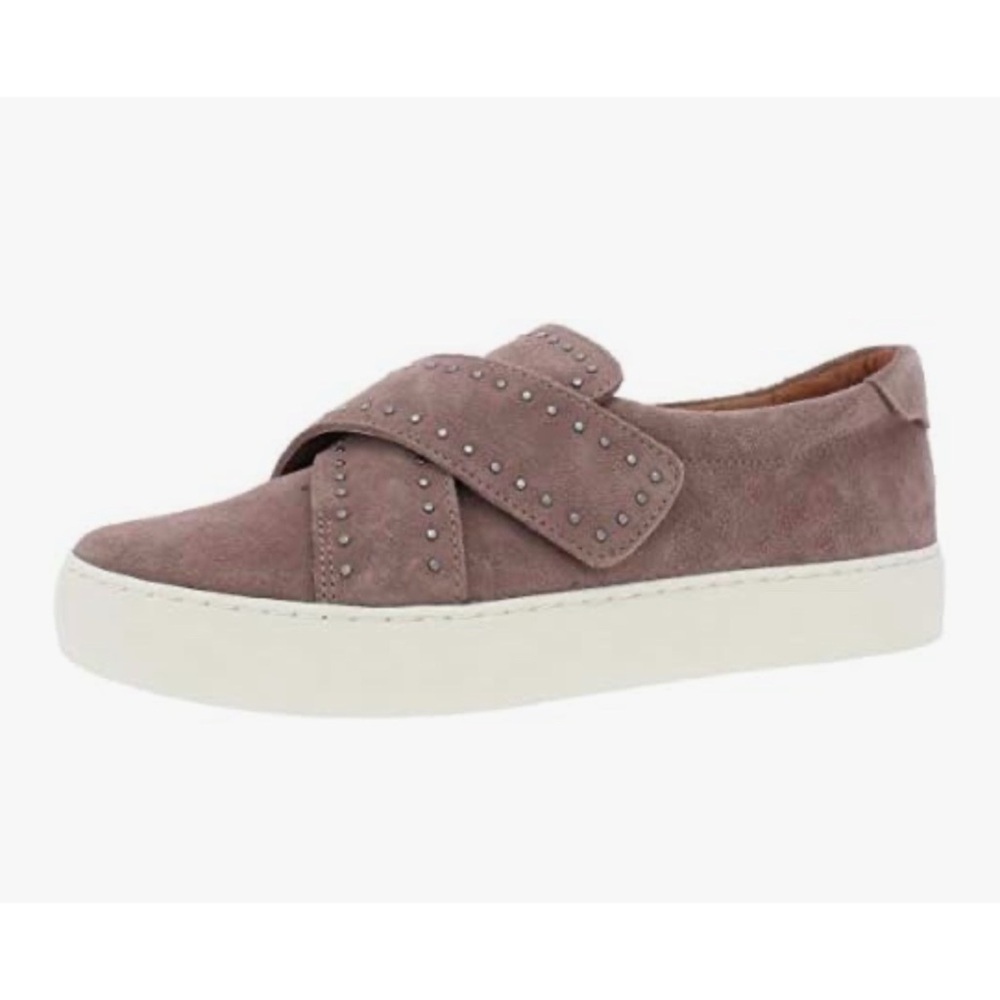 FRYE Nina Stud Slip On Suede Dusty Rose Sneakers Size 9.5 W